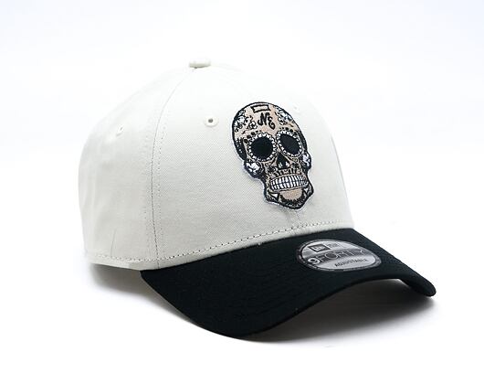 Kšiltovka New Era - Branded Skull Pack 9FORTY - Ivory / Black
