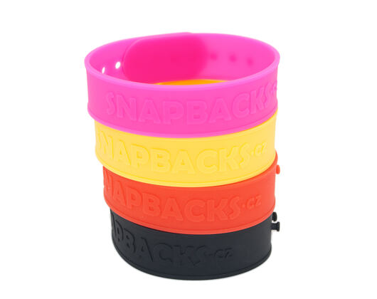 Náramky na ruku s nápisem Snapbacks.cz - set 4 barev