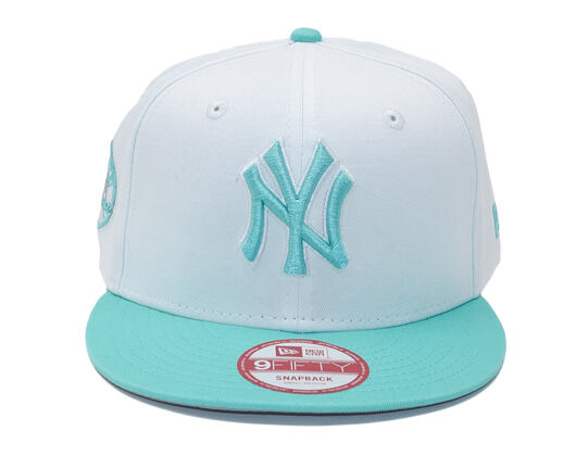 Kšiltovka New Era New York Yankees White/Blue Pop Leabas Snapback