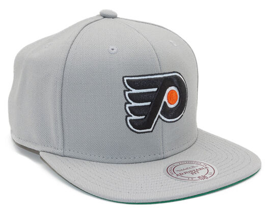 Kšiltovka Mitchell & Ness Philadelphia Flyers Wool Solid Grey Snapback
