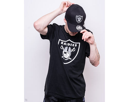 Triko New Era Essential NFL Team Logo Tee Oakland Raiders Black