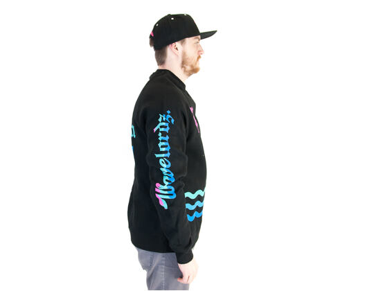 Mikina Pink Dolphin Wavelordz II Crewneck Black