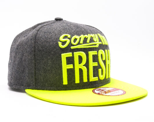 Kšiltovka New Era Sorry I'm Fresh Grey Heather/Neon Snapback