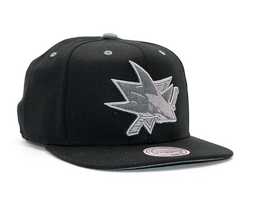 Kšiltovka Mitchell & Ness Grey Tonal Logo San Jose Sharks Snapback