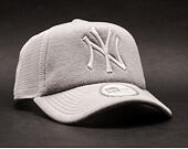 Kšiltovka New Era Jersey Trucker Clean New York Yankees Heather Grey / White Snapback