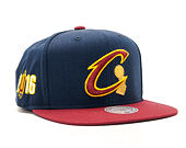 Kšiltovka Mitchell & Ness Championship Cleveland Cavaliers Navy/Burgundy Snapback
