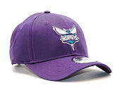 Kšiltovka New Era Team Charlotte Hornets Purple 9FORTY Strapback