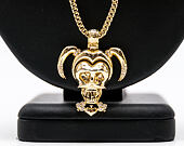Pozlacený Řetízek na krk King Ice The 14K Gold Harley Quinn Necklace from Suicide Squad