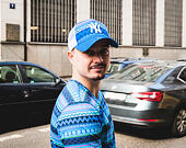 Triko New Era Native AOP Tee Blue Azure