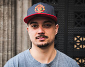 Kšiltovka New Era Suede Visor Manchester United Grey 9FIFTY Snapback