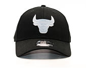 Kšiltovka New Era Transparent Logo Chicago Bulls 9FORTY Black Strapback