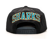 Kšiltovka Mitchell & Ness Ripstop Honeycomb San Jose Sharks Black Snapback