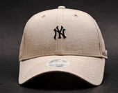 Dámská Kšiltovka New Era Linen Small Logo New York Yankees 9FORTY Camel Strapback