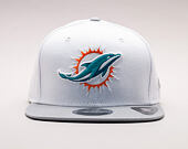 Kšiltovka New Era Contrast Crown Miami Dolphins 9FIFTY White/Gray Snapback