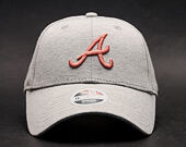 Dámská Kšiltovka New Era Jersey Essential Atlanta Braves 9FORTY Gray/Blush Strapback