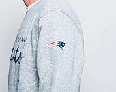 Mikina New Era Team Apparel Crewneck New England Patriots Light Grey Heather
