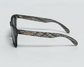Sluneční Brýle Oakley Frogskins Matte Clear Woodgrain/Black Iridium OO9013-B655