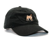 Kšiltovka Dog Limited Pug Dad Hat Black Strapback
