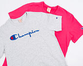 Triko Champion Crewneck T-Shirt Classic Logo Grey 210972