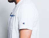 Triko Champion Crewneck T-Shirt Classic Logo White 210972 WW001 WHT