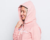 Dámská Mikina S Kapucí Champion Embroidered Logo Hooded Sweatshirt Pink 110034-RTN