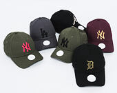 Dámská Kšiltovka New Era Jersey Heather Los Angeles Dodgers 9FORTY Navy Strapback