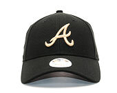 Dámská Kšiltovka New Era Sport Atlanta Braves 9FORTY Black/Gold Strapback