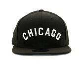 Kšiltovka New Era Classic Script Chicago White Sox 9FIFTY Black Snapback