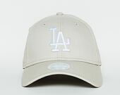 Dámská Kšiltovka New Era Essential Los Angeles Dodgers 9FORTY Satin/White Strapback