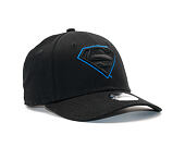 Dětská Kšiltovka New Era Char Outl Superman 9FORTY Youth Black/Blue Azzure Strapback