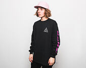Triko S Dlouhým Rukávem HUF Night Call Triple Triangle Black
