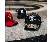 Kšiltovka New Era Camo Team Aframe Trucker Oakland Raiders 9FORTY Woodland Camo Snapback