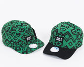 Kšiltovka UPFRONT BAGKAT 5-Panel Green Strapback
