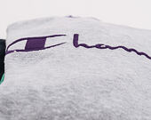 Mikina Champion Crewneck Sweatshirt Classic Logo Grey/Purple