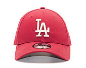 Kšiltovka New Era  League Essential  Los Angeles Dodgers 9FORTY Strapback Cardinal / Stone