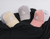 Dámská Kšiltovka New Era  Micro Cord  Los Angeles Dodgers  9FORTY A-FRAME TRUCKER  Gray / Optic Whit
