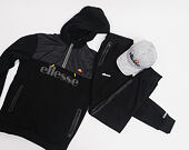 Mikina S Kapucí Ellesse Sport Favio Half Zip Hoody Anthracite