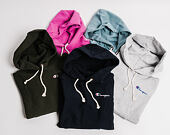 Dámská Mikina S Kapucí Champion Classic Mini Logo Chest Embroidered Grey