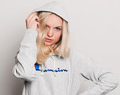 Dámská Mikina S Kapucí Champion Classic Logo Embroidered Grey