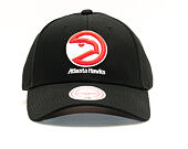 Kšiltovka Mitchell & Ness Team Logo Low Pro Atlanta Hawks Black Snapback