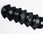 Kšiltovka Mitchell & Ness Melange Logo Milwaukee Bucks Black Snapback