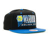 Kšiltovka Mitchell & Ness Horizon Golden State Warriors Black/Blue Snapback
