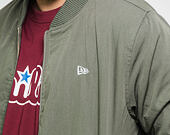 Bunda New Era Branded Sherpa Bomber New Olive