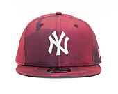 Kšiltovka New Era 9FIFTY Camo New York Yankees Maroon Camo/White Snapback
