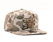 Kšiltovka New Era 9FIFTY Chicago Bulls Original Fit Light Green Camo/Black Snapback