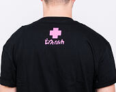 Triko Pink Dolphin Concrete Rose Tee Black