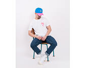 Triko Pink Dolphin Aqua Flame Tee White
