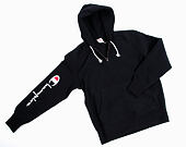 Mikina Champion Hooded Half Zip Sweatshirt Brushed Fleece Black
