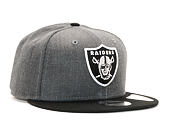Kšiltovka New Era 9FIFTY Oakland Raiders Grey Heather/OTC Snapback