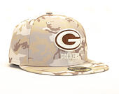 Kšiltovka New Era 59FIFTY Green Bay Packers Camo Sand